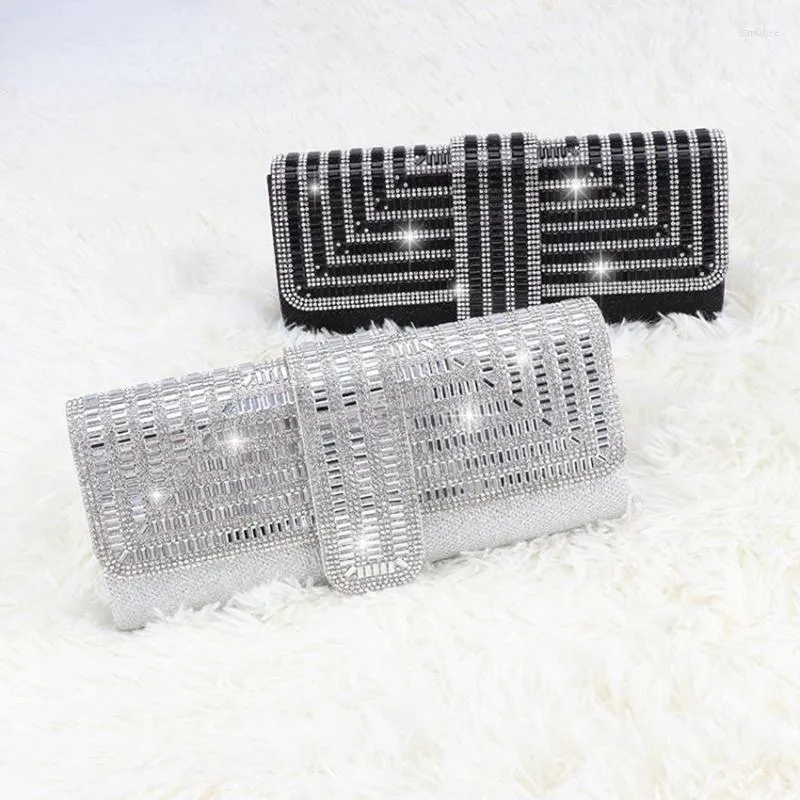 Wallets Fashion Women Artificial Diamond Banquet Bag Party Handbag Evening Bags Chain Shoulder Wallet