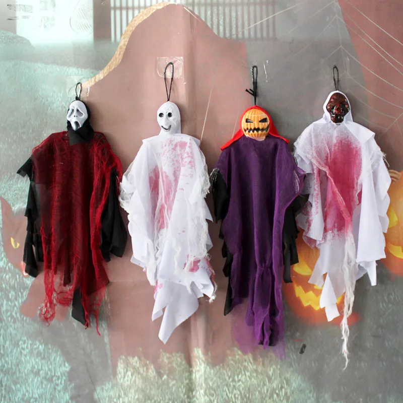 Decora￧￣o de brinquedos de Halloween Fantasma de tecido de ab￳bora de ab￳bora Blood Demon Prop Decoration