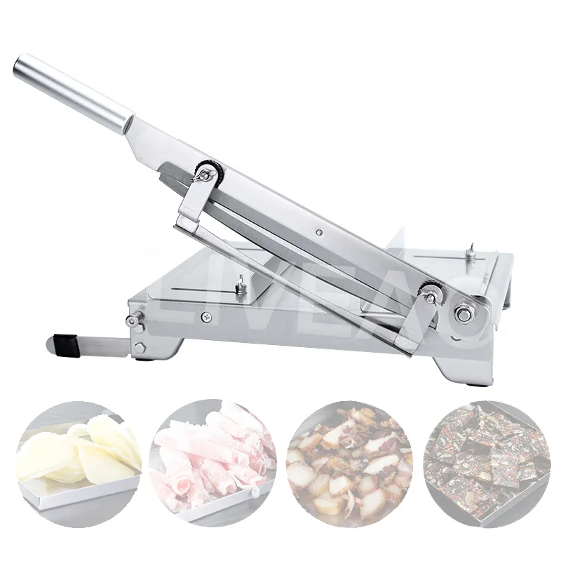 Manual Meat Slicer Kitchen Food Cartilage Cutter Ribs Bacon Nougat