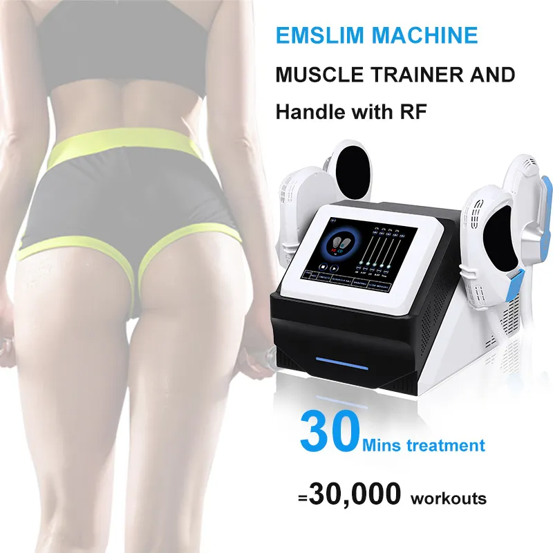 Musclesculpt RF 脂肪燃焼整形美容機器 2 または 4 ハンドル EMS 筋肉刺激装置電磁 EMslim HIEMT マシン