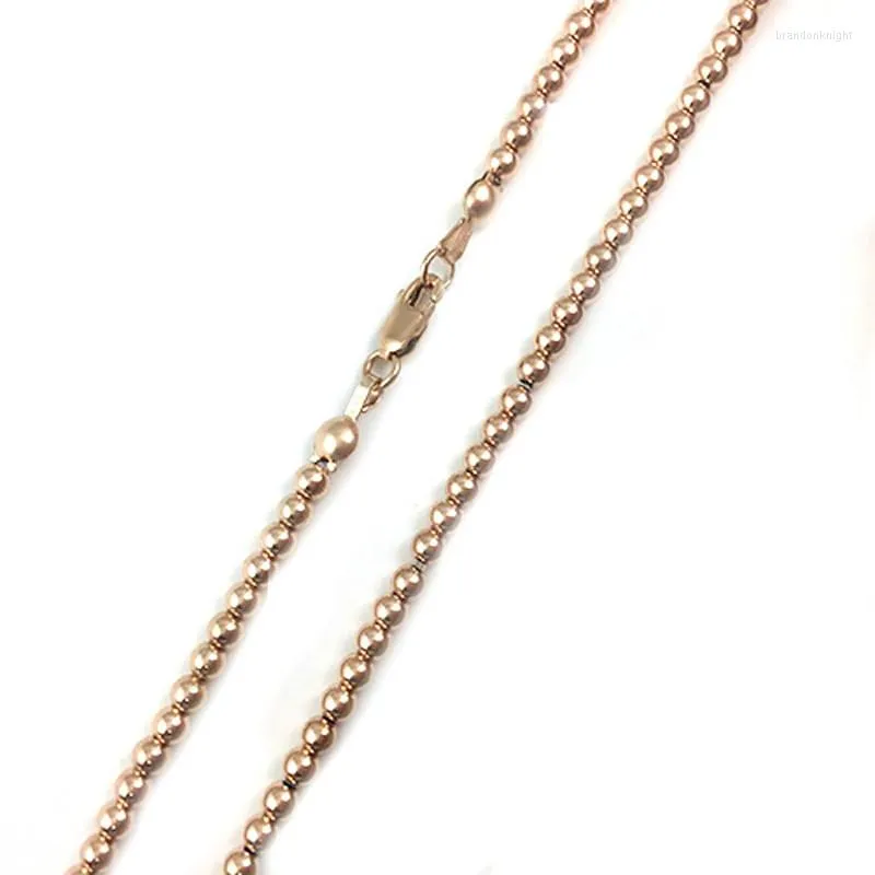 Chaînes Beadsnice ID39911smt4 collier ras du cou perlé haut Unique rempli d'or chaîne personnalisée raccords faits à la main pour les femmes