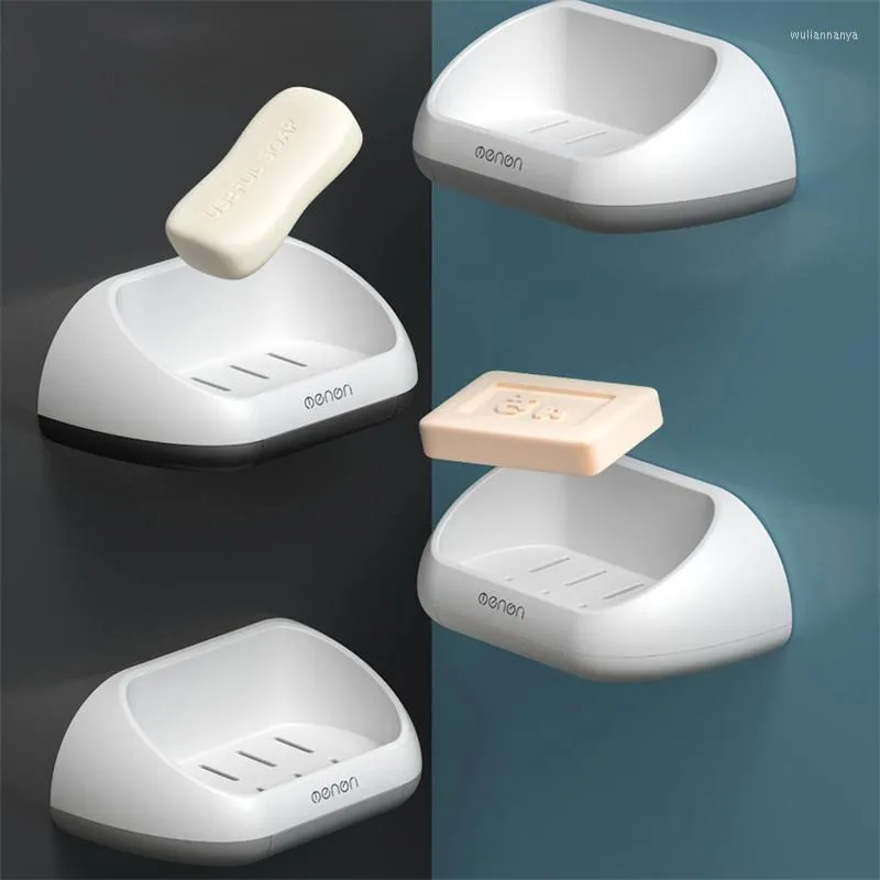 Soap Dishes Drainge Holder Box Stand For Dish Bathroom Storage Case Creative Tray Home Accessories Sets