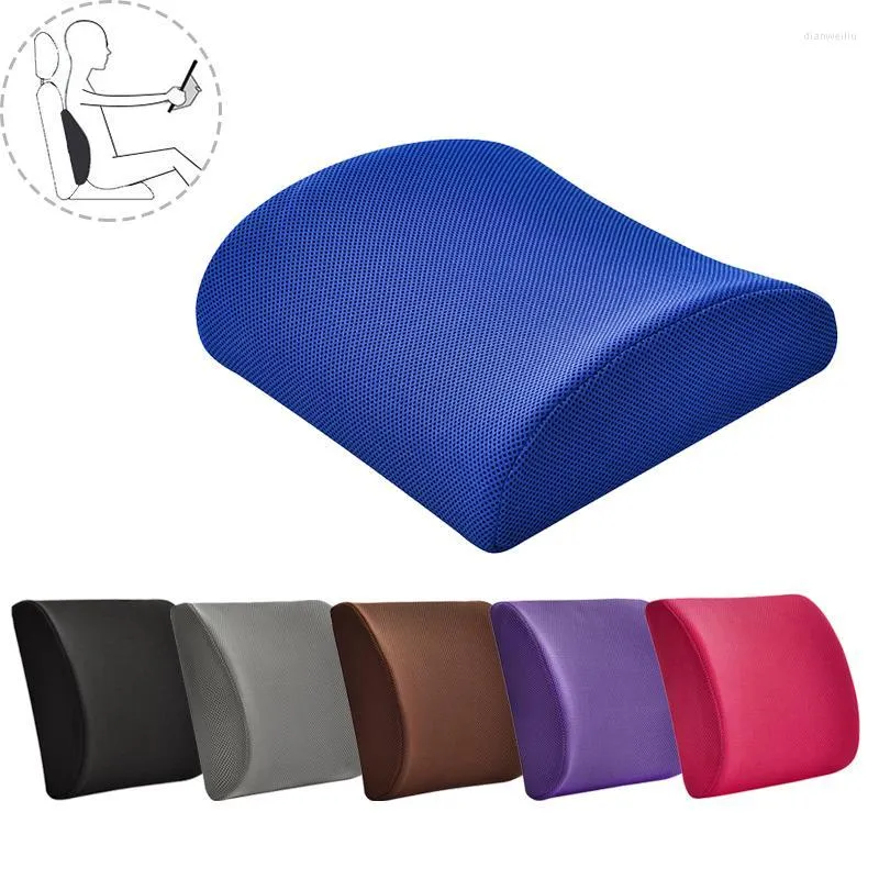 Seat Cushions Memory Foam Lumbar Support Soft Pillows Breathable Healthcare Back Massager Universal Car Home Office Relieve Pain