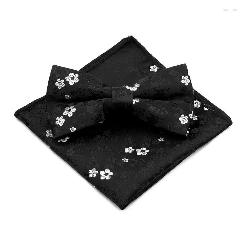 Bow Ties Black For Men Pre-Tied Bowtie Men's Wedding Bowties Paisley Floral Brown Tie Suit Accessories Wholesale B141