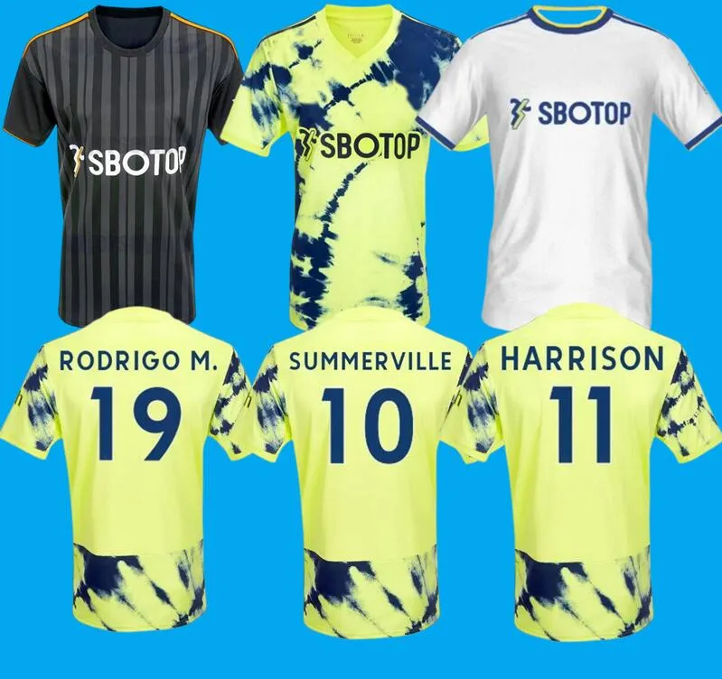 22 23 S 4XL Leeds Soccer Jersey 2022 2023 T Roberts Hernandez Harrison