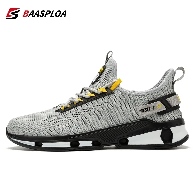 Kleid Schuhe Baasploa Leichte Laufschuhe für Männer Casual Herren Designer Mesh Sneakers LaceUp Männliche Outdoor Sport Walking Schuh 220829