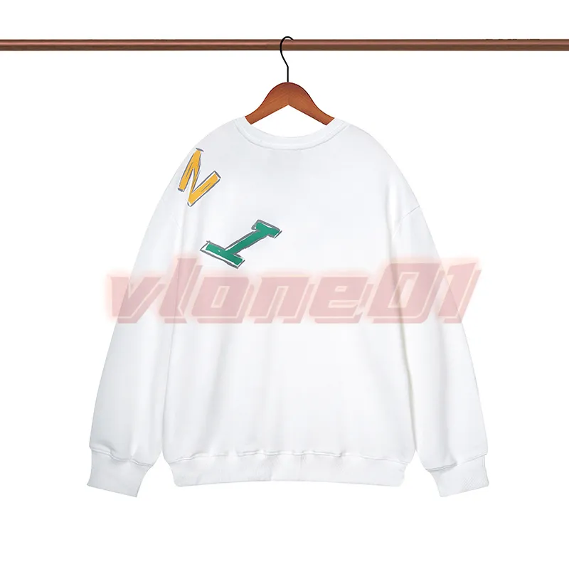 Fashion Luxury Mens Sweatshirts Designer Women Round Neck Hoodies Man Color Letter Print Sweater Asian Size M-2XL