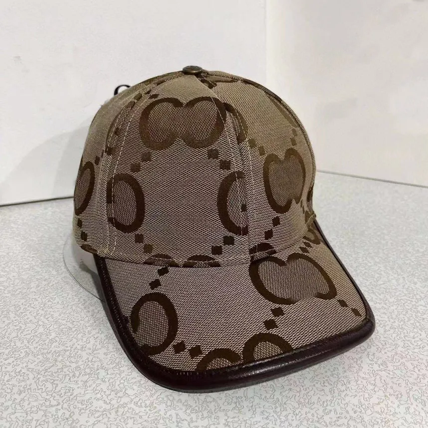 Sombrero de cubo de diseñador para hombres para hombres cartas de pelota de letras de marca 4 temporadas ajustables deportes marrones de lujo sombreros de béisbol de béisbol con encuadernación de sombreros de sol estilo lote