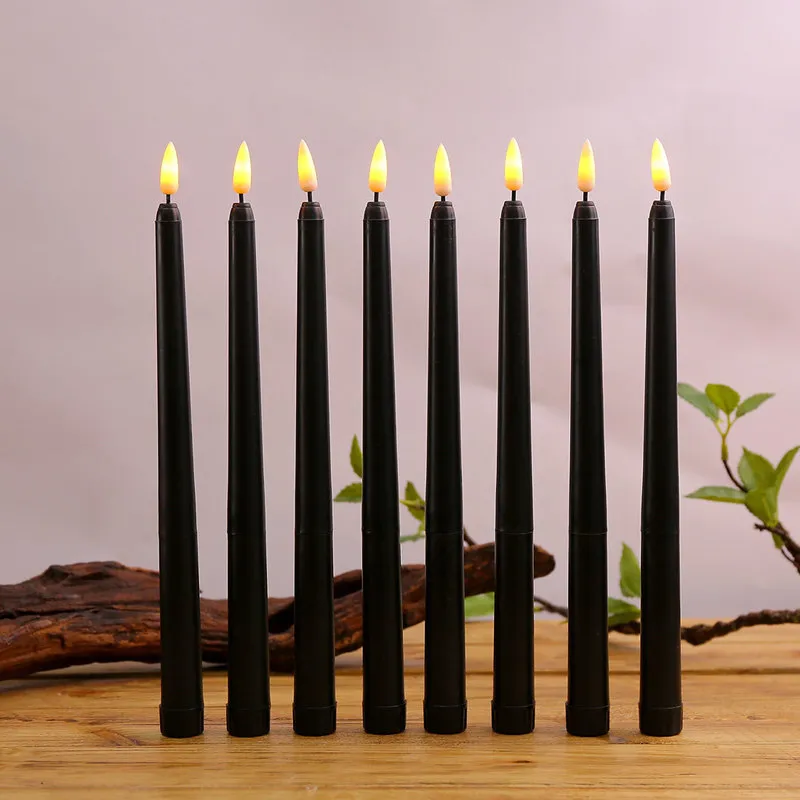 Black led flameless candles new arrivals