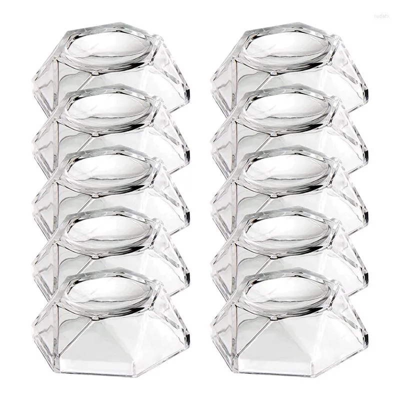 Jewelry Pouches 10Pcs Acrylic Sphere Display Stand Holder - Clear Crystal Ball Base For Softball Tennis