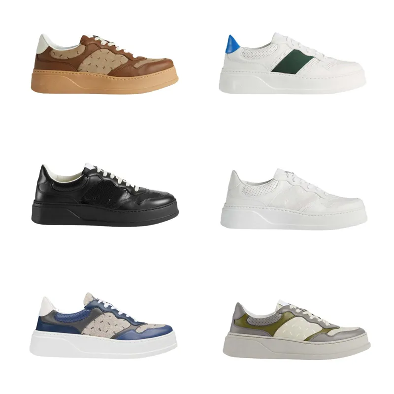 Designer Donna Scarpe casual da uomo Suola con plateau Sneakers in pelle di moda Scarpe piatte da coppia Scarpe da corsa di alta qualità Scatola di lacci firmata per uomo e donna