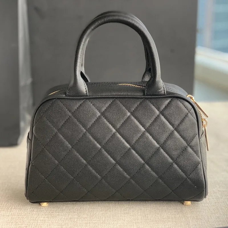 7A Designer bags Vintagep Hilton bag Haas Caviar AS3034 Handbag Fashion Classic Luxury Custom made Square Lattice Women's Genuine Leather bag Wrist bag