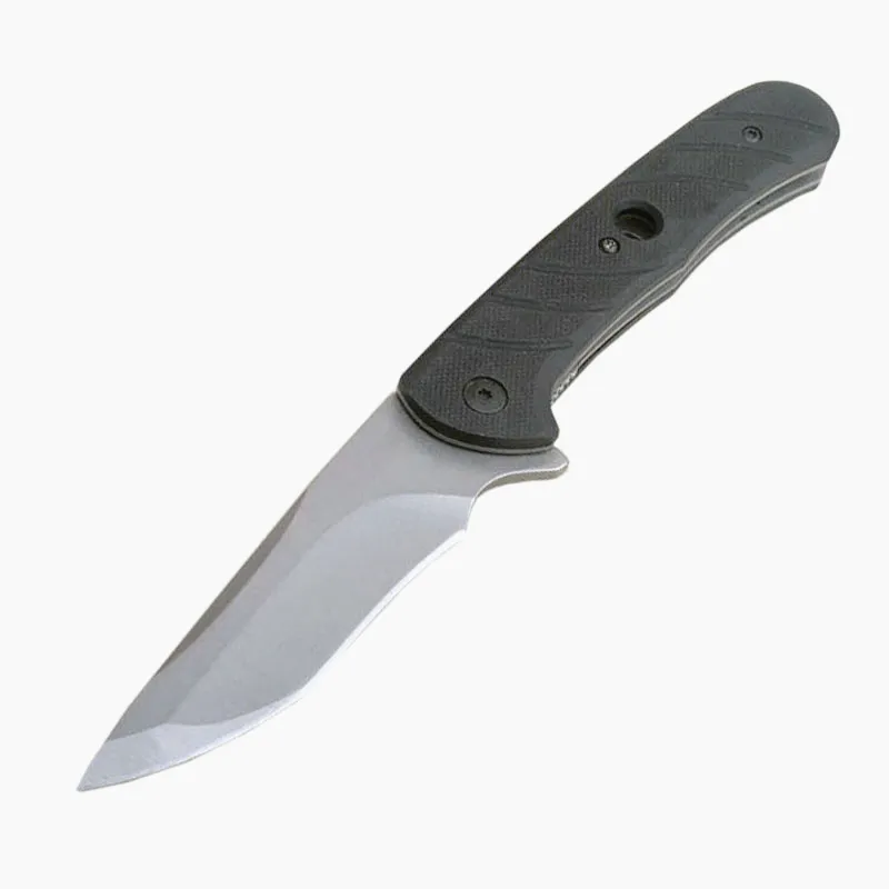 Coltello pieghevole Flipper G7160 di alta qualità 8Cr13Mov Stone Wash Drop Point Blade G10 con manico in lamiera di acciaio inossidabile Cuscinetto a sfera Coltelli tascabili EDC