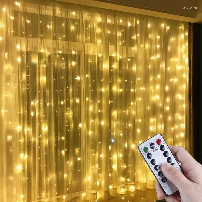 Módulos de automação inteligentes 3 metros 300 luzes Armário de arame LED Bedroom Decoração de estante de corda flexível Festa de casamento de Natal