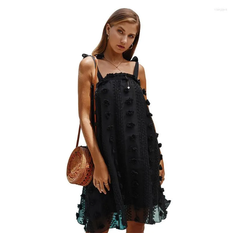 캐주얼 드레스 패션 패션 여성을위한 검은 색이 2022 여름 슬리버지 미디 드레스 무도회 저녁 생일 블랙