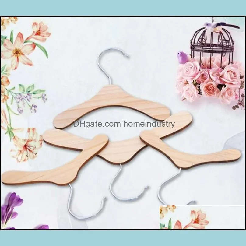 Hangers Racks Hangers Racks 10Pcs Wooden Pet Apparel Dog Clothing Hanging Rack Sier Wood Color 5891 Q2 Drop Delivery 2021 Home Gar Dhmks