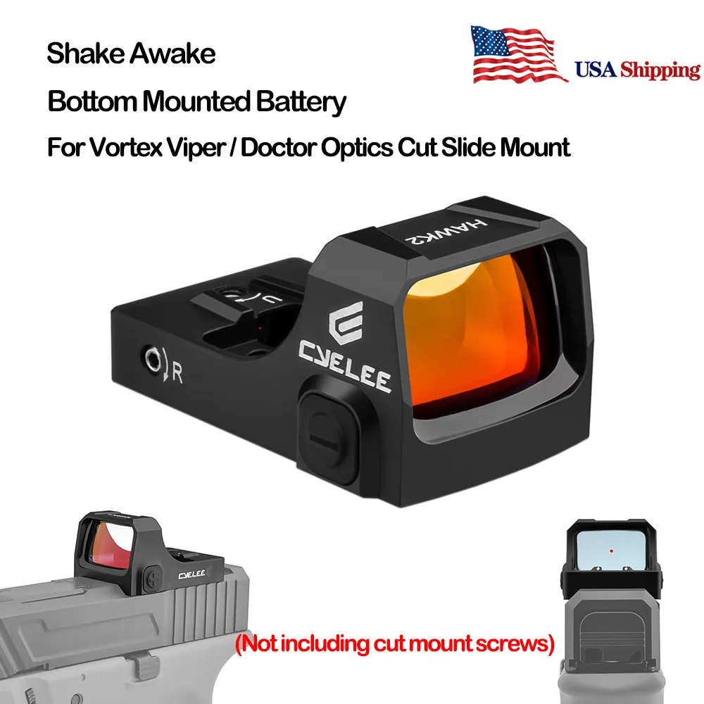 Shake Awake Mini Red Dot Sights Holographic Scope Vortex Optics Cut 3
