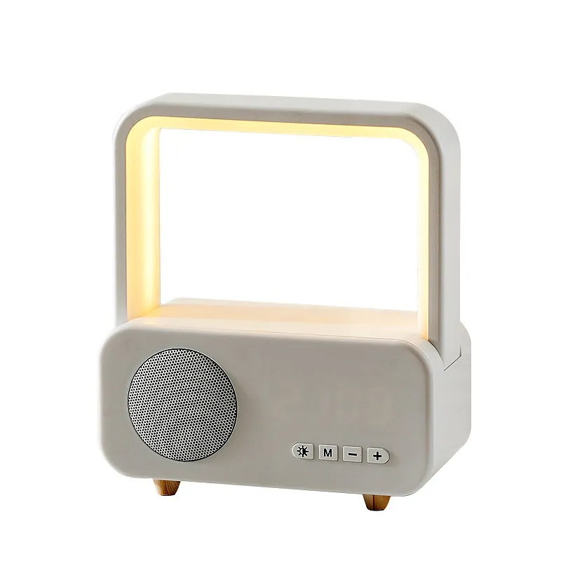 LED Işık Saat Taşınabilir Hoparlörler 3 In 1 Kablosuz Bluetooth Ses Oynatıcı Stereo Hoparlör Dimmoyable Bilgisayar Ses Kutusu Sütun Bas 3.5mm Jack Perakende Paket