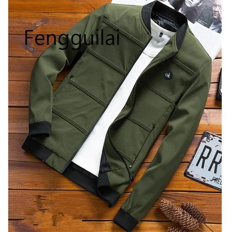 Erkek ceketler gündelik ceket moda erkekler bombacı ceket hip hop yama tasarımları ince fit pilot bombacı ceket ceket erkek ceket 4xl 220830