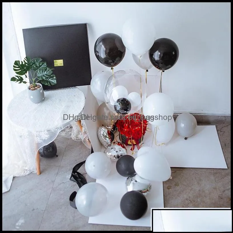 Cadeau cadeau 1Set Surprise Box Confession Ballon Décorations de Noël Cadeau Explosion Mariage Anniversaire Fleur Halloween Wrap Drop Deliv Otyl7