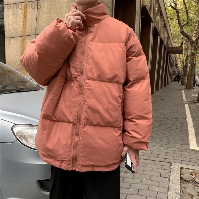 Herenjacks M-5XL Plus Maat Size lange mouwen puffer jas mode streetwear oversized parka man winterkleding met rits L220830