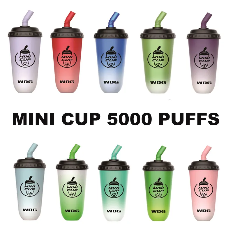 E Cigarettes Disposable Vape Pen WDG MINI CUP 5000 Puffs Bars 600MAH