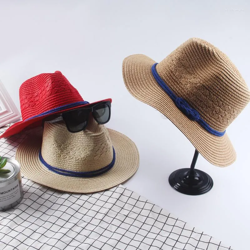 Bérets Chapeaux d'été pour femmes hommes 2022 Fedoras Plage Protection solaire Chapeau Sombreros De Sol Chapeau Paille Gorro Cappelli Da Sole Praia