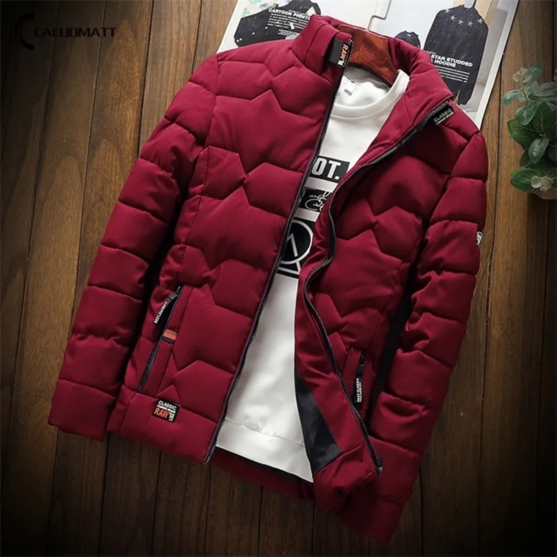 Jackets para hombres Otoño Invierno Invierno Mensor algodón Moda de algodón Fashion Casual Outdoor Coat Coat Autwear Mass Sutwear en espesor de las capas 220830