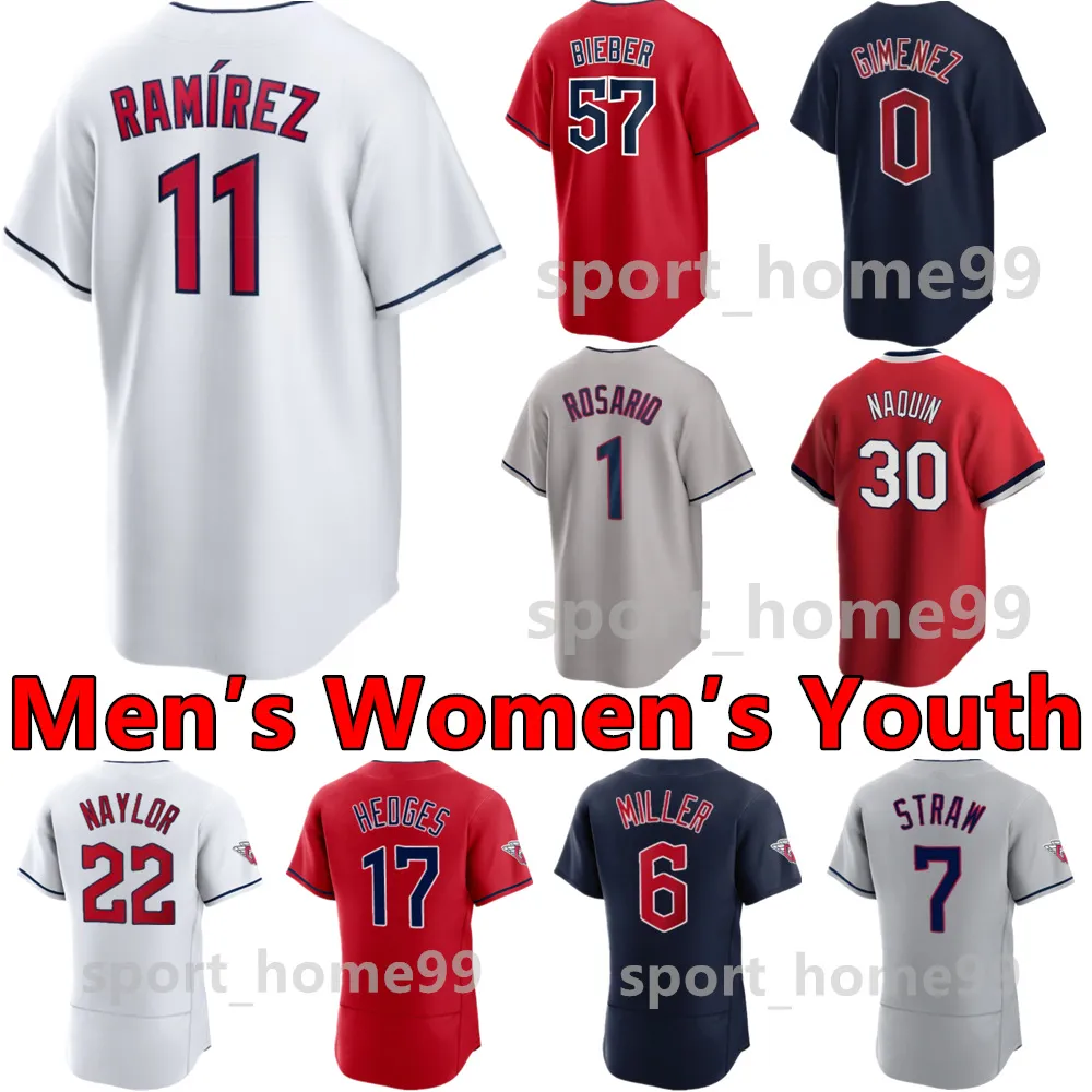 2024 Custom 11 Jose Ramirez Jersey 22 Josh Naylor 38 Steven Kwan 0 Andres Gimenez 7 Myles Straw 17 Will Brennan 10 Juan Brito 4 Brayan Rocchio 8 Jose Tena honkbalshirts