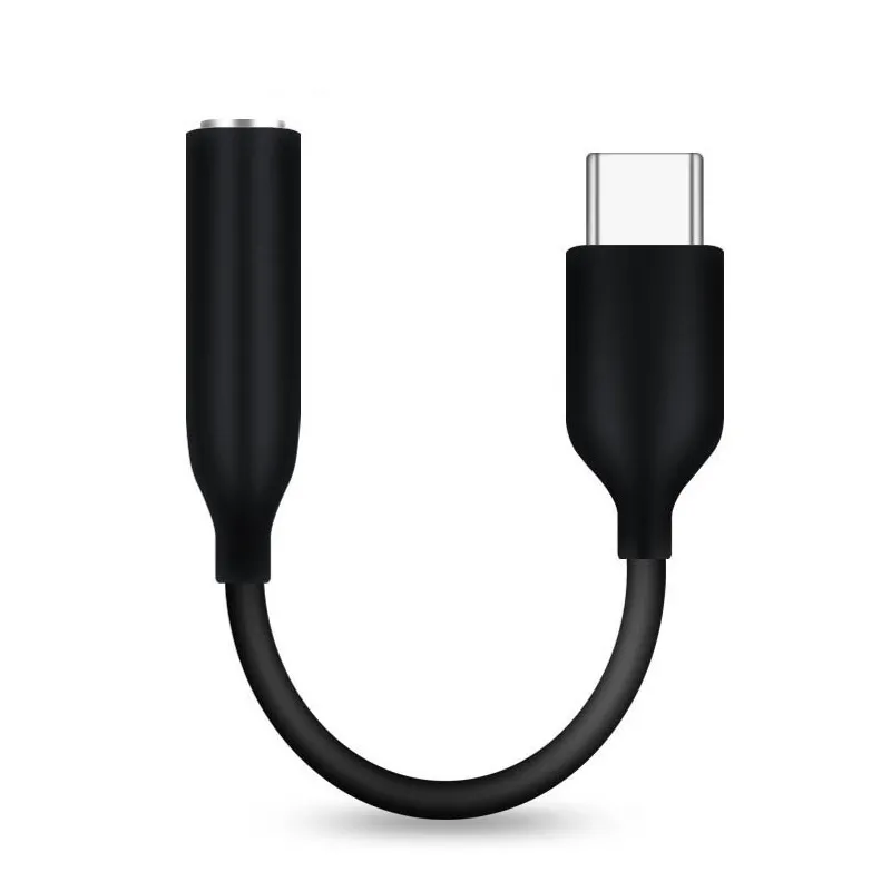 PADCR Adattatore per cuffie USB C, da USB-C a jack da 3,5 mm, universale, colore: argento