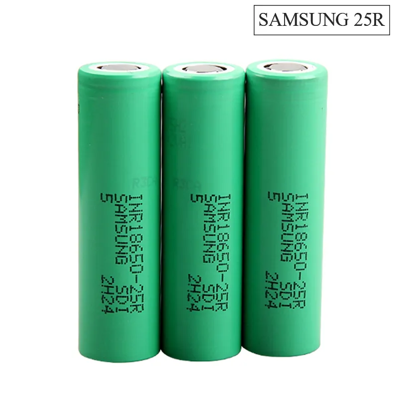 Samsung Li Ion INR 18650 25R 3.7 V Rechargeable Battery With FST EVE CHAM  Lithium Cells 3.6V/3.7V, 2500mAh/9.25Wh For Power Tools From Ecodream,  $2.59