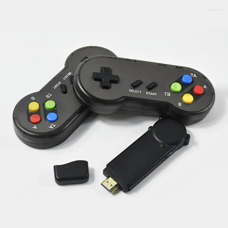 Mini 4K Dual Players Retro Build In 628 Classial Games W/2 Wireless Controller HD Output