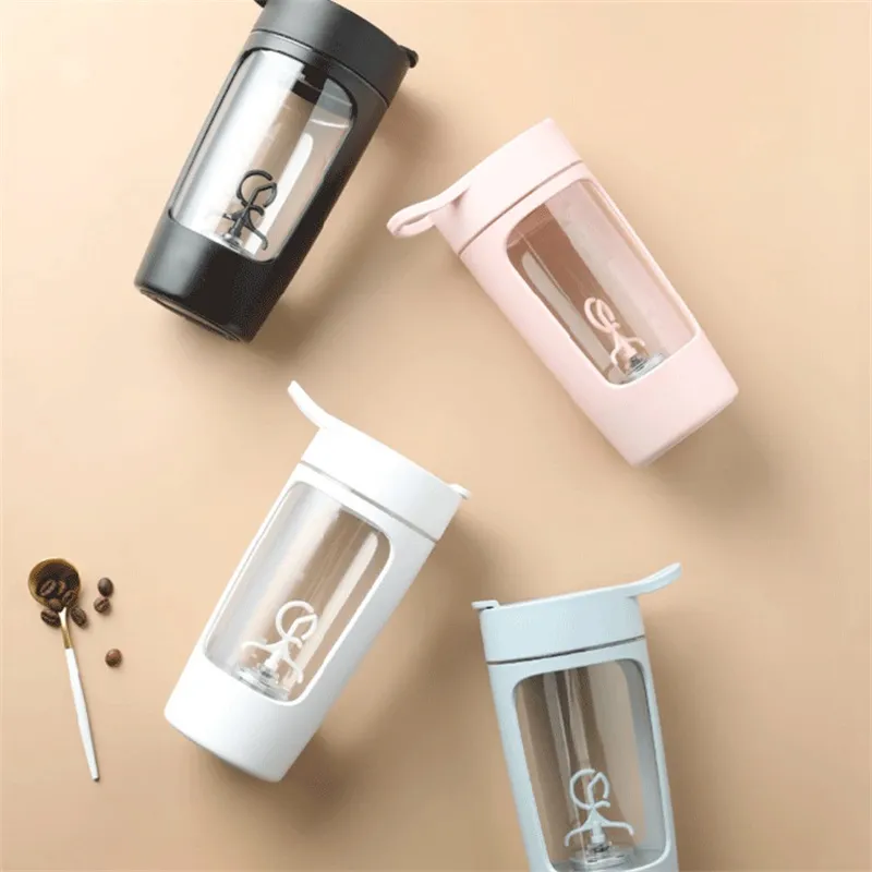 Drinkware 650ml Electric Protein Shaker Cup Auto Shake Mixer Drink Bottle Gym Powder Blender Juicer Coffee Mixing Mug 20220831 E3