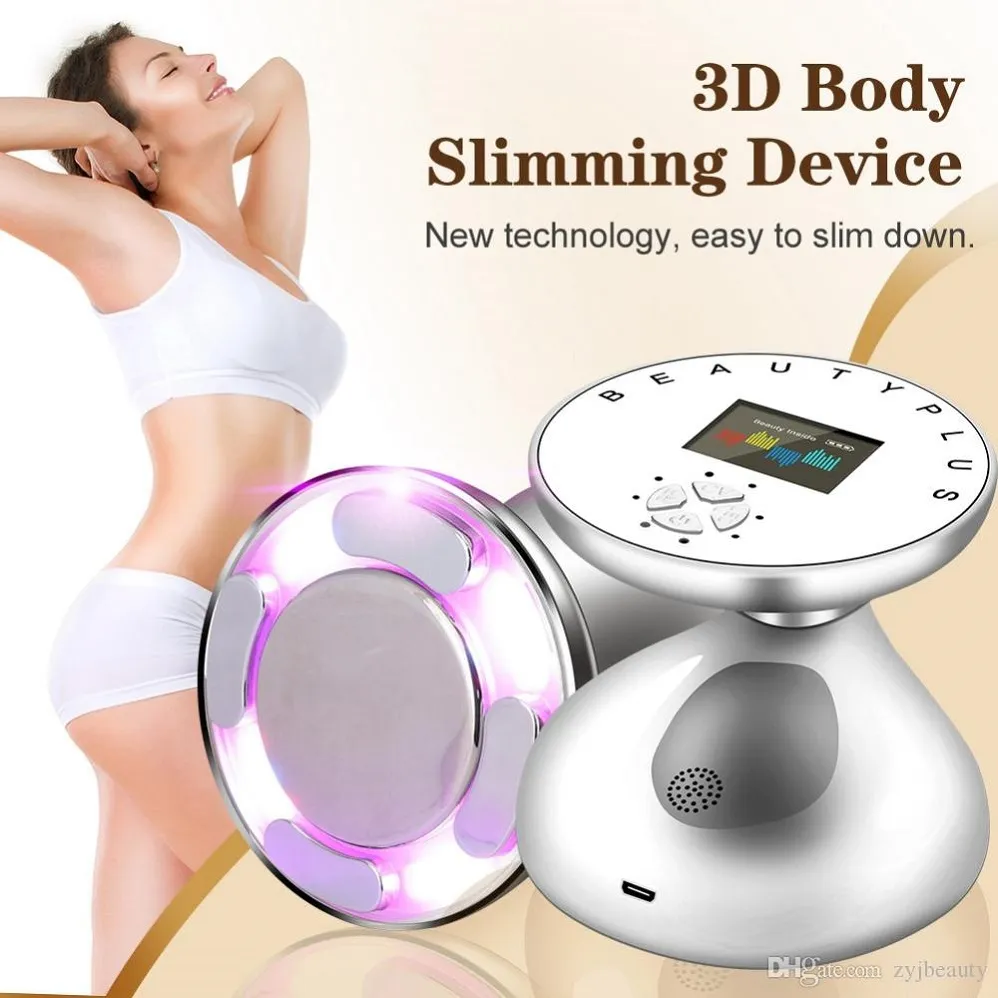 Ultrasonic Portable Slim Equipment Household Electric Weight-Loss Equipment Mini 40K Slimming Machine Fat Burner Massage The Abdomen Legs Lose Weight