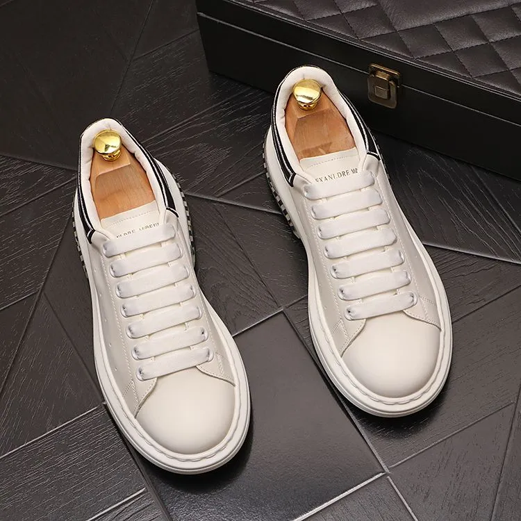 Luxe Ontwerpers Jurk Bruiloft Schoenen Mode Ademend Veters Heren Informeel Buitensneakers Ronde neus Dikke onderkant Oxford Zakelijk Rijden Loafers