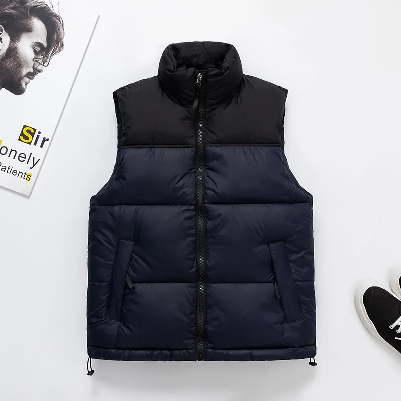 Mens Sleeveless Puffer Mens Black Puffer Vest With Stand Collar And Patchwork Design For Autumn Winter Outdoor Activities Thicken Casual And Available In Plus Sizes 3XL 5XL From Moomoo2016 clothes 37....