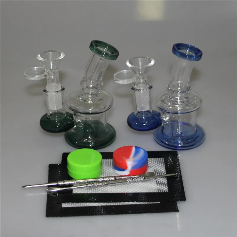 Glass Water Pipes Hookahs Smoking Bong Ice Catcher Bubbler Dab Rigs With 14mm Bowl quartz banger nails