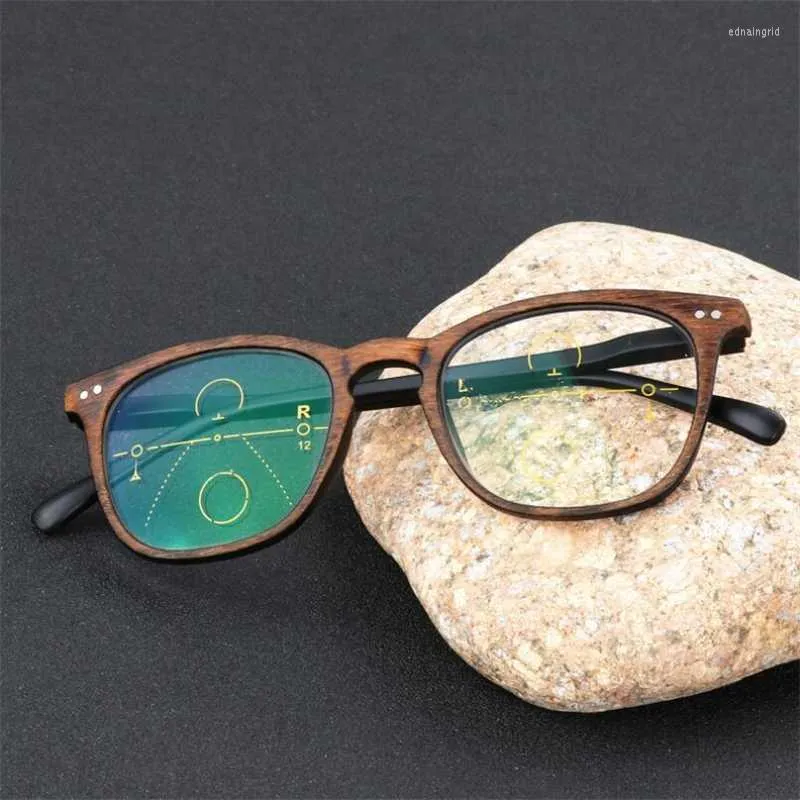 Sonnenbrille GSBJXZ Branddesigner Vintage Multi-Focal Progressive Lesebrille Männer Frauen Presbyopische Brille für männliche Weibliche Brillen