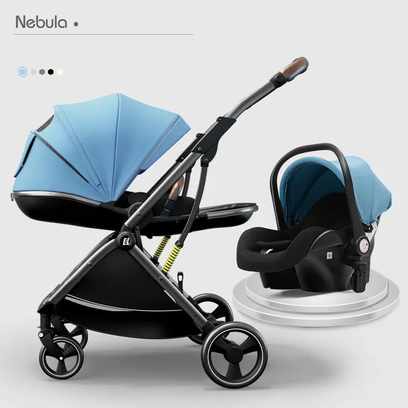 Poussettes Bébé Poussette Designer Rapide et Accessoires 2in1 Light Walk R High-land Pram Portable Carriage Suit Marque Doux Mode haut de gamme