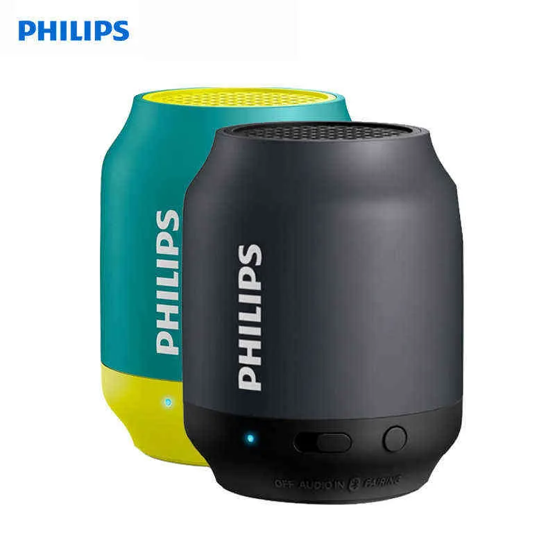 Draagbare luidsprekers Philips BT25 Bluetooth Wireless Mini -luidspreker Portable Audio Telefoon Kleine Stereo Subwoofer Muziek Wizard Speaker Black Sky Blue T220831