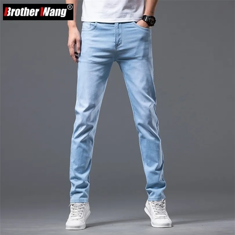 Jeans pour hommes 6 couleurs Stretch Skinny printemps mode coréenne décontracté coton Denim Slim Fit pantalon homme pantalon marque 220831