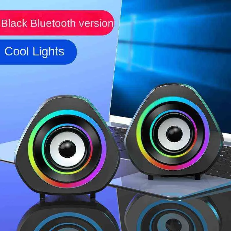 Altoparlanti portatili Altoparlante Bluetooth con luce colorata a LED Altoparlanti per computer Altoparlanti stereo con suono in aumento 145WT