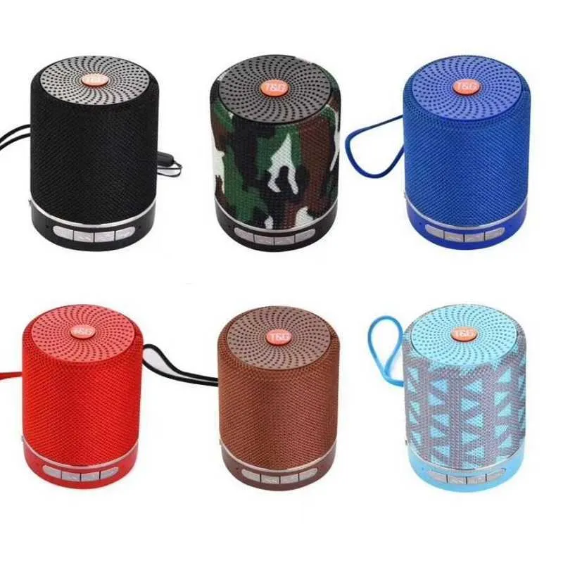 Haut-parleur Bluetooth sans fil TG511, caisson de basses HIFI, mini haut-parleurs audio portables, barre de son extérieure 6 couleurs avec boîte de vente au détail, carte SF, lecteur MP3