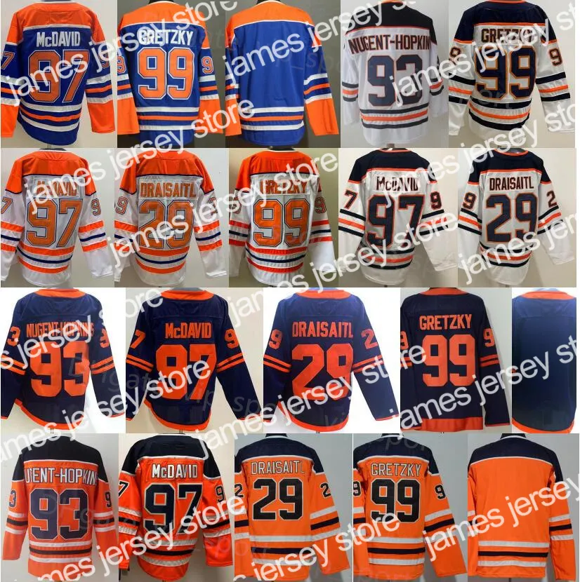 Hockey Jerseys Men Ice Hockey Reverse Retro 97 Connor McDavid Jersey 29