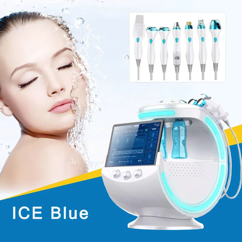 7 in 1 Mikrodermabrasion Smart Ice Blue Hydra Wasser Dermabrasion Hydrodermabrasion Wasser Peeling Hautpflege Gesichtssauerstoffstrahlgerät