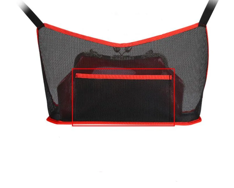 Filet de voiture Porte-sac à main Voitures Porte-monnaie entre les sièges Mesh Car Backseat Organizer-Purse Phone Car-Storage Netting Pouch SN6767