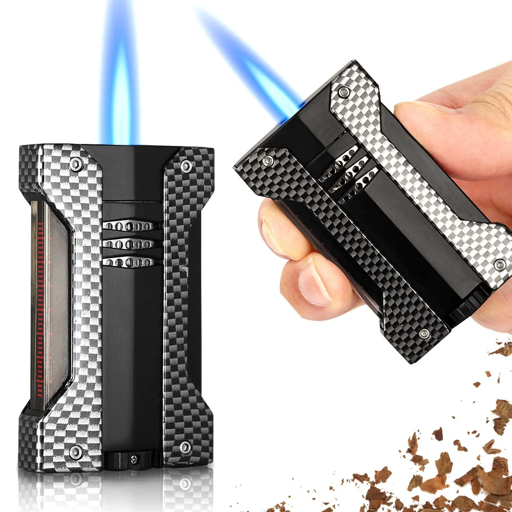 Galiner Luxury Cigar Farleple Feitieiro Butane Tocha Acessórios para charutos Viajar Blue Flame Jet Fire Starter