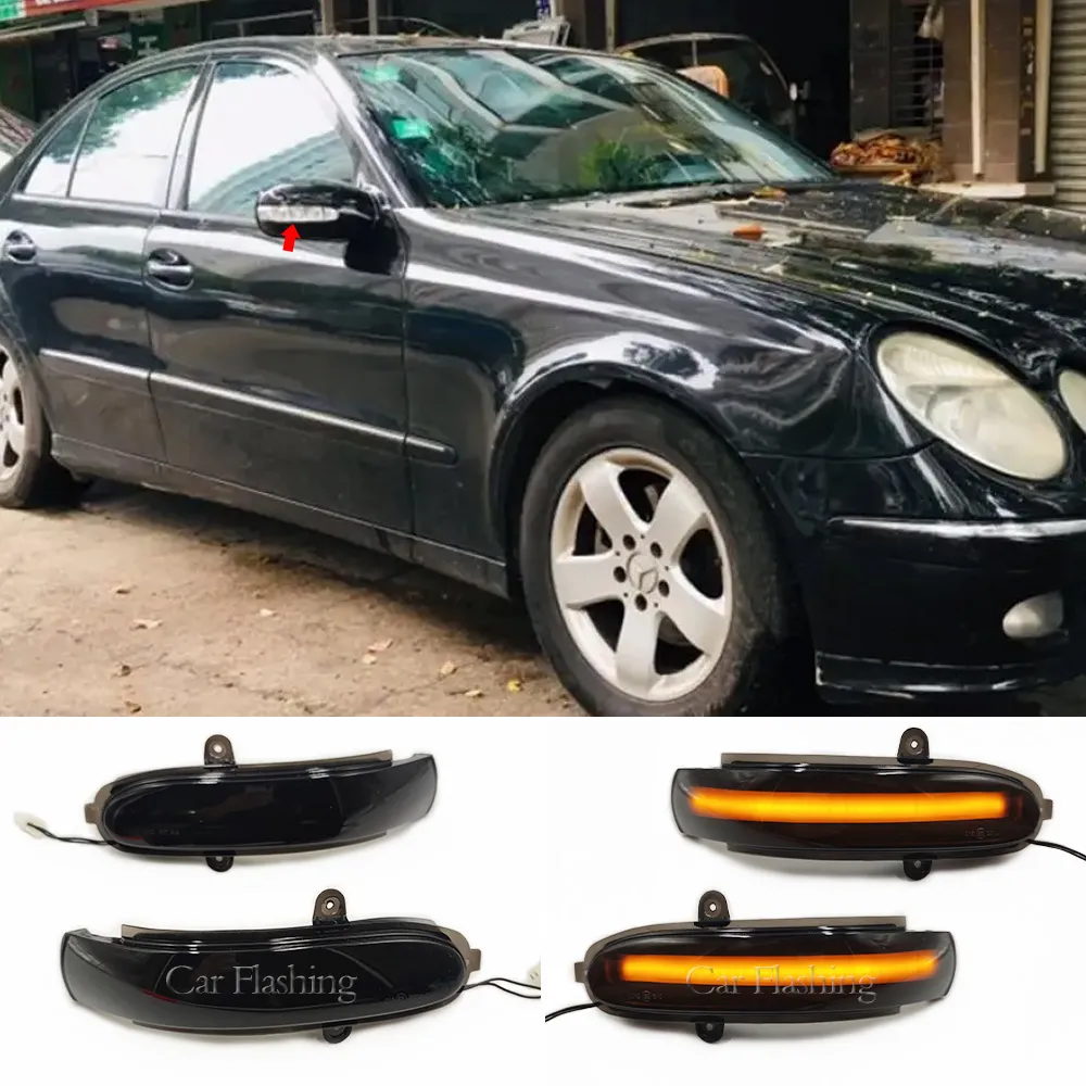 Yan ayna lambası LED Dinamik Dönüş Sinyali Mercedes Benz E Sınıfı W211 S211 2002-2007 G Sınıf W463