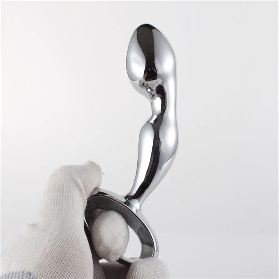 Stainless Steel Anal Plug Metal Prostate Massage Wand Dildo Plugs Masturbator Toy Bdsm Sex