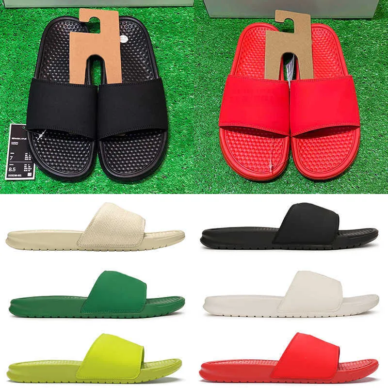Sandals Slippers Benassi Slide Jdi Tanjun Men Women Summer Beach Outdoor Slides Unisex Shoes Volt Green